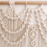 macramé wandtapijt, Boheemse wanddecoratie, macramé, wandtapijt, boven het hoofdeinde, kunsthandwerk, geweven wandtapijt, 97 cm x 73 cm