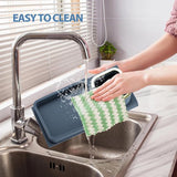 Sofatablet, bank, drankhouder & sofa, dienblad, siliconen, antislip, met bekerhouder, antislip basis, bekerhouder, bank, armleuning (blauw)