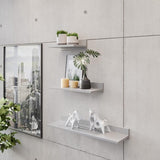 Wandplank 30 x 8 x 19 cm, houten plank, grijze boekenplank, organisator boekenkast, wandplank, plantenplank, woonkamer Vertaling: Muurplank 30 x 8 x 19 cm, houten plank, grijze boekenplank, organisator boekenkast, muurplank, plantenplank, woonkamer