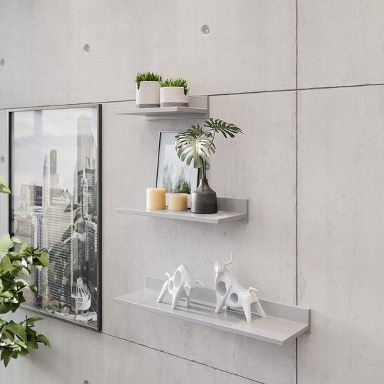 Wandplank 30 x 8 x 19 cm, houten plank, grijze boekenplank, organisator boekenkast, wandplank, plantenplank, woonkamer Vertaling: Muurplank 30 x 8 x 19 cm, houten plank, grijze boekenplank, organisator boekenkast, muurplank, plantenplank, woonkamer