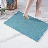 Badmat antislip, kan worden gecombineerd als badmatset, badkamertapijt, badmat, wasbaar van chenille, douchemat voor douche, badkuipen, wc-decoratie, petrol turquoise, 50 x 80 cm.