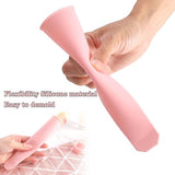 Siliconen 8 stuks ijsvormen ijslolly siliconen mal ijshoorntjes ijsvormen waterijs met deksel, waterijsvormen zakken herbruikbare ijslollyvorm voor waterijs