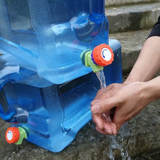 5 l ~ 22 l camping waterkan, waterreservoir met kraan, draagbare drinkwaterjerrycan, watertank camping met handgrepen, BPA-vrij, voor outdoor, reizen, thuis, drinker, opslageenemmer