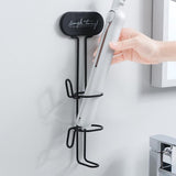 Stijltang, wandhouder, houder voor stijltang, krultang, metalen wandhouder, zonder boren voor stijltang, stijltang, stijltang, stijltang, zwart