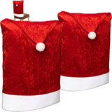 2 x premium stoelhoezen - kerstdecoratie voor stoelen - stoelhoezen in kerstdesign