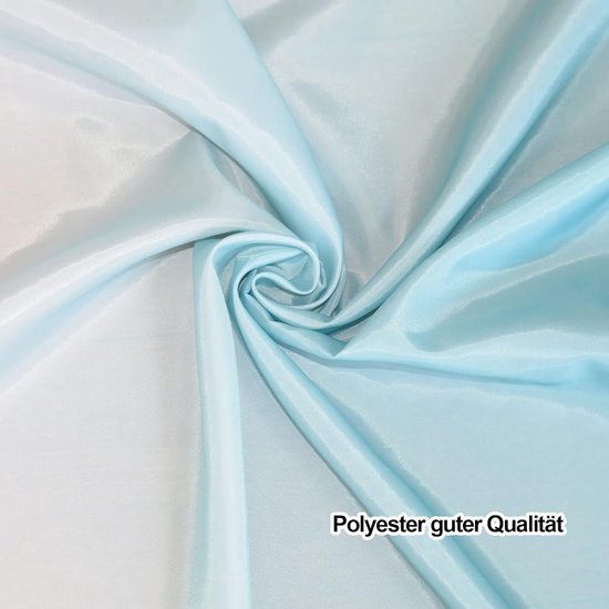 Shower Curtain Extra Wide 300 cm with Colour Gradient in Turquoise, Extra Long Water-Repellent Curtain for Bathroom and Bathtub, Perfect as a Room Divider, Width 300 x Height 200 cm