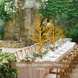 Kunstdecoratie boom wensboom kerstboom voor tafels bruiloft feest, perfect voor Pasen, oogstfeest, thuis, festival, feest, Kerstmis, bruiloft, receptietafel, decoratie, goud