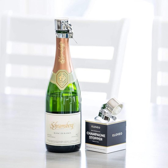 Champagneflessenstop, ideaal voor champagne, prosecco, cava en mousserende wijnen