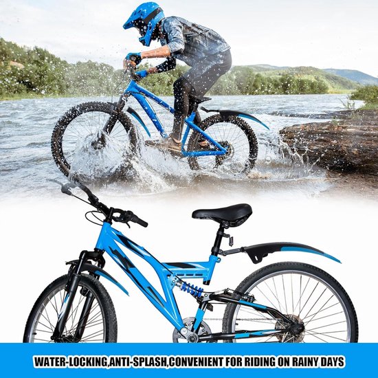 Fietsbeschermerset Volledige dekking voor voor- en achterwielen, 24-29 inch