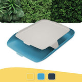 brievenmand met organizer, zachtblauw, Cosy serie