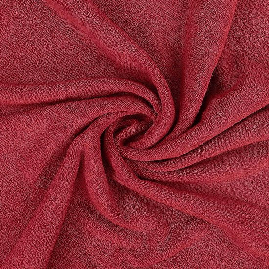Grote katoenen badhanddoek, set van 2 - douchedoek, grote handdoeken 90 x 180 cm (rood)