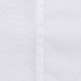 Voile Curtain with Ruffle Tape for Rail, Transparent, Living Room, White, 145 x 140 cm (Height x Width), Set of 2