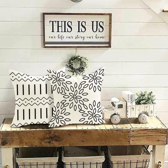 4 kussenslopen (50 x 50 cm)