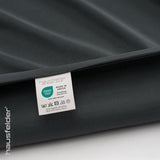 Beddengoed 135 x 200 cm, antraciet, dekbedovertrek 135 x 200 cm en kussen 80 x 80, superzacht, Öko-Tex made in Green