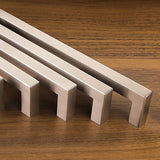 E8 Meubelhandvat, echt roestvrij staal, 10 x 10 mm, stanghandvat, relinghandvat