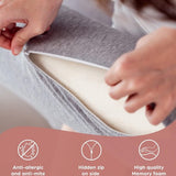 Kussen,32 x 12 cm,Traagschuim,wit