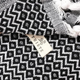 Bedsprei voor eenpersoonsbed, zwart, katoen, bankdeken, knuffelige tv-deken, bankdeken, bankdeken, omkeerbaar deken, sprei, bankdeken, zomerdeken, 150 x 200 cm