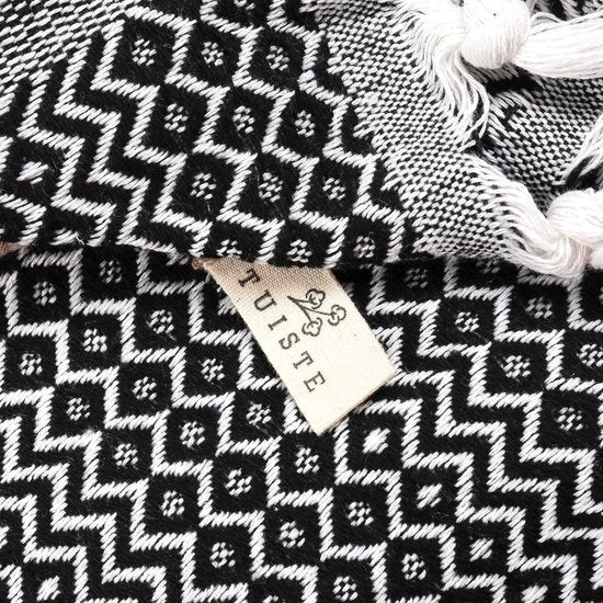 Bedsprei voor eenpersoonsbed, zwart, katoen, bankdeken, knuffelige tv-deken, bankdeken, bankdeken, omkeerbaar deken, sprei, bankdeken, zomerdeken, 150 x 200 cm