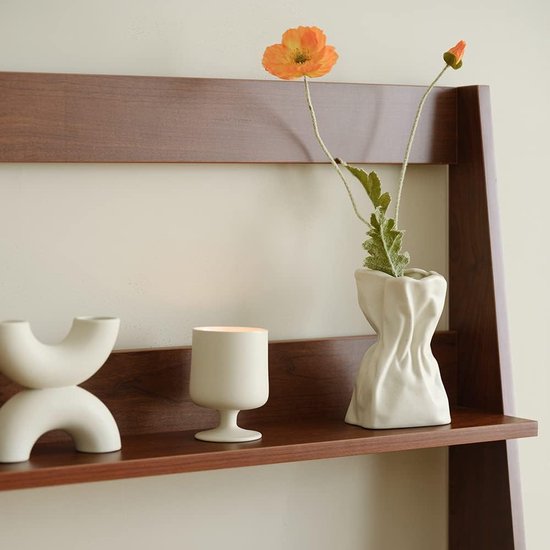 Papieren zak keramische vaas Crinkle papieren zak ontwerp voor bloemstukken, woonkamer en eettafeldecoratie