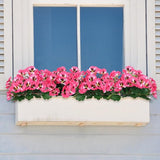 10 bundels kunstbloemen zoals echte balkon kunstbloemen buiten UV-bestendig weerbestendige kunstmatige balkonplanten balkonbloemen voor thuis vensterbank bruiloft decor (roze rood)