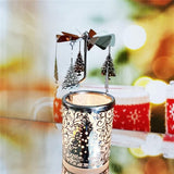 De draaibare kerstboomkaarsenhouder is gemaakt van roestvrij staal en het metalen oppervlak is behandeld met hoogwaardige galvanisatie