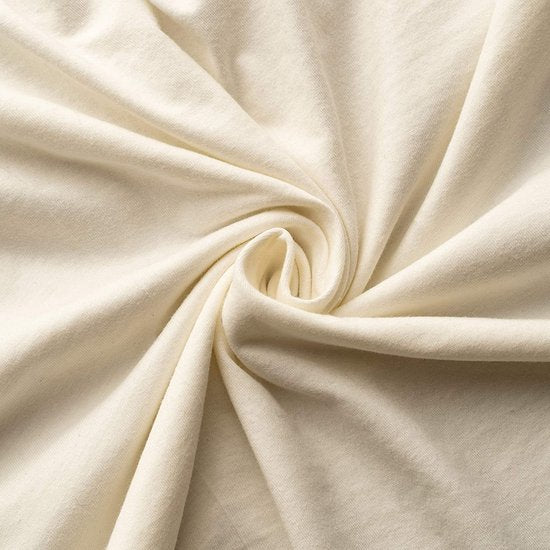 Hoeslaken 140x200cm | 100% gekamd katoen 165gsm | Bedlaken 140x200 tot 25 cm matrashoogte | Jersey | Premium kwaliteit | Mooie kleuren | Ecru | 140 x 200 +30