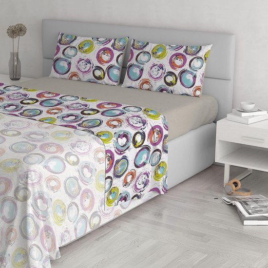 beddengoed, microvezel, Paars, tweepersoonsbed, 280 x 250 x 2 cm