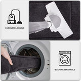 Dirt Trapper Mat voor gebruik binnenshuis, 86 x 150 cm, antislip en machinewasbaar, hondenmat, zeer absorberende welkomstmat voor vuile, natte schoenen en poten