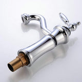 Wastafelkraan Chroom Enkelgreeps Messing Enkelgatsmontage