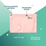 Das Original Koala Babycare, Orthopedisch babykussen tegen plagiocefalie met twee overtrekken, voor de genezing en verzorging van een scheef achterhoofd (schedelvervorming), geregistreerd design roze