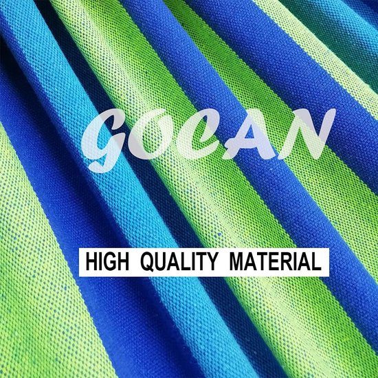 Hangmat 2 personen 220 x 160 cm totale lengte 330 cm belasting 300 kg canvas katoenen hangmat buiten voor tuin binnen kinderen balkon rood met afneembaar spreidstok