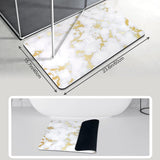 Badkamermat Marmer - witgoud