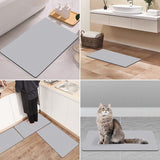 Badkamertapijt antislip badmat absorberende badmat sneldrogende badmat absorberende vloermat wasbaar en zacht microvezel douchemat voor badkamer douche grijs