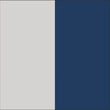 Blumtal Dekbedovertrek Set Tweekleurig - Luxe Beddengoed - 200 x 200 cm - 2 x Kussensloop 80 x 80 cm - Donkerblauw en Lichtgrijs