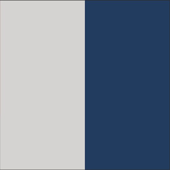 Blumtal Dekbedovertrek Set Tweekleurig - Luxe Beddengoed - 200 x 200 cm - 2 x Kussensloop 80 x 80 cm - Donkerblauw en Lichtgrijs