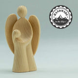 Moderne cadeaus uit Arvenhout - met meisjes - hoogte 9cm - cadeau voor de doop van Kerstmis - handwerk uit Zuid-Tirol