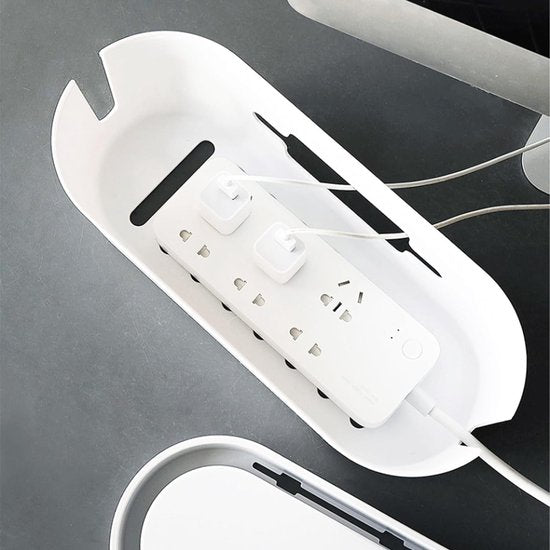 Kabelbox wit, kabelmanagementbox, kabelbox, kabelmanagementbox, stopcontactdoos, kabelboxen, kabelwarboel opbergbox, kabelbox, stekkerdoos voor het organiseren van kabels