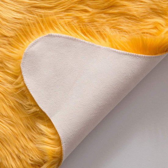 Nepbont Vloerkleed Pluizig Zacht Warm Modern Vloermat Bankmat Imitatiebont Deco Bont Onregelmatig Bedmat Wol Lang Haar Optiek Gezellig