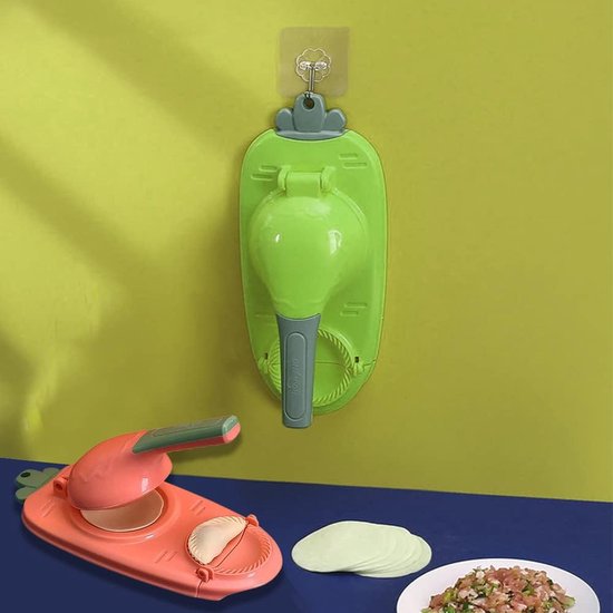 2 stuks Handmatige Dumpling Wrapper Making Mold, Nieuwe 2-in-1 Knoedelvormdruk, Dumpling Maker, Knoedelvormer, Deegzakvormer, Dumpling Deegbladeren, Ravioli Vormer