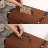 Hoogwaardige materialen: vintage houten schatkisten zijn handgemaakt door timmerlieden van hoogwaardig hout