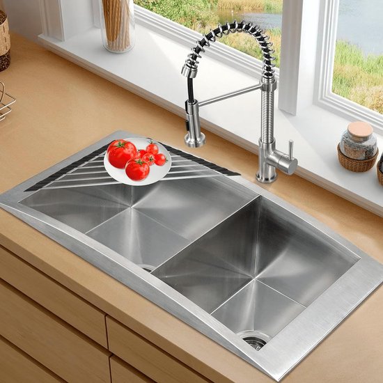 Afdruiprek servies opvouwbaar, oprolbaar afdruiprek servies, driehoekig afdruiprek spoelbak roestvrij staal multifunctionele afdruiprekmand voor kopjes, fruit, groenten, keukenorganizer (41,5 x 23 cm)