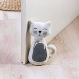 Deurstopper, zware deurhouder, schattig kattendesign, functioneel woonaccessoire, stopper voor ramen en deuren, optimaal bij doorgang (1 stuk - kat Lucy)