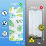 Antislip kinderbadmat, 100 x 40 cm, groen blad afbeelding badmat met 200 zuignappen, antislip, schimmelbestendig, machinewasbaar