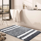 Microvezel zachte badmatten en badmatten, groot, 60 x 120 cm, wollig, waterabsorberend, wasbaar, antislip, douchemat, voor woonkamer, slaapkamer