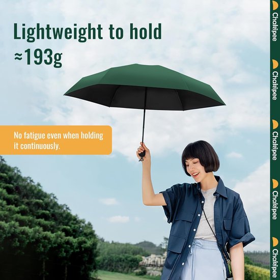 Mini kleine paraplu-zakparaplu met 6 ribben, 260T stof en aluminium paraplubak, paraplu compact opvouwbaar lichtgewicht outdoor UV-bescherming paraplu's