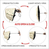 Paraplu, parasol, UV-bescherming voor buiten, automatisch opvouwbare paraplu voor dames, winddicht, regendicht, mini-paraplu, zakparaplu's met 8 baleinen voor volwassenen en kinderen op reis