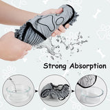 Huisdierbadhanddoek Extra absorberend Chenille Huisdierenhanddoek met handzakken Microvezelhanddoeken Alle honden Katten