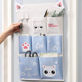 2 stuks opbergtassen voor aan de muur, hangende organizer, opvouwbaar, 7 vakken en 3 vakken, met kleefhaken, voor sleutels, speelgoed, afstandsbedieningen, boeken, cosmetica