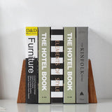 Wooden Bookends Bookend Book Holder for Shelves Decorative Bookends Bookends (Acacia - 1 Pair)