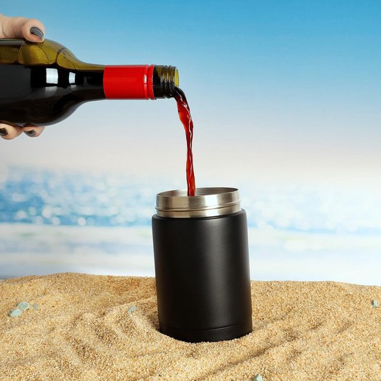 Roestvrij stalen bierblikjes afdekking flessenkoeler manchet - voor 300-500 ml blikjes & 300 ml flessen - geïsoleerde 3-in-1 biergadgets met opener - voor cadeau bier en alcoholvrije dranken